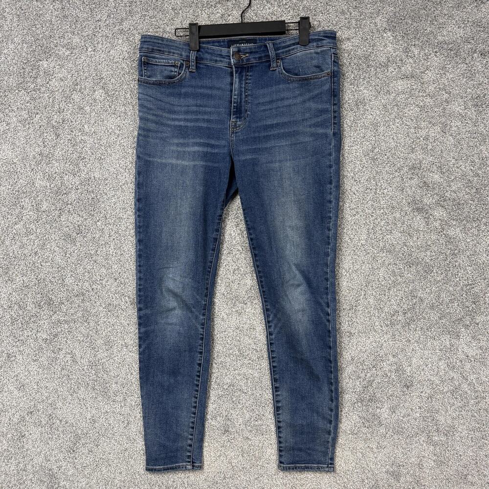 Lucky Brand Ava Super Skinny Jeans Womens 10/30 Blue Mid Rise Stretch Denim